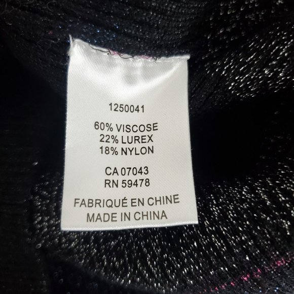 House Of Harlow 1960 Womens Metallic Ribbed Shimmer Sweater Size S Crop Pullover - Picture 4 of 9